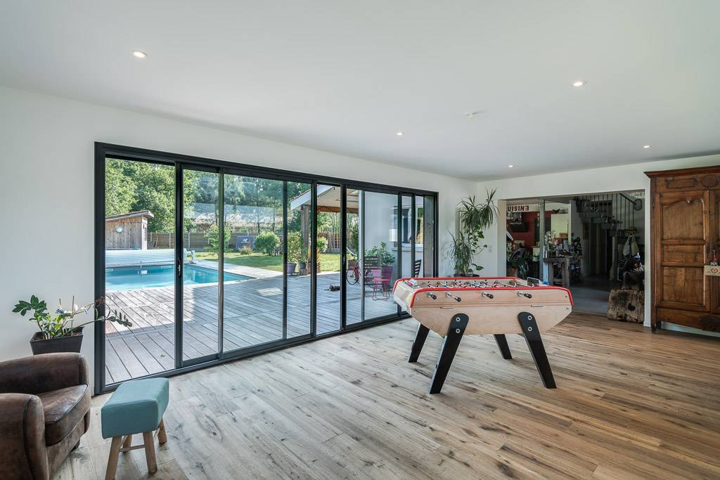 Agrandissement d'un salon dans une maison principale de plain pied Le Bouscat (33110)